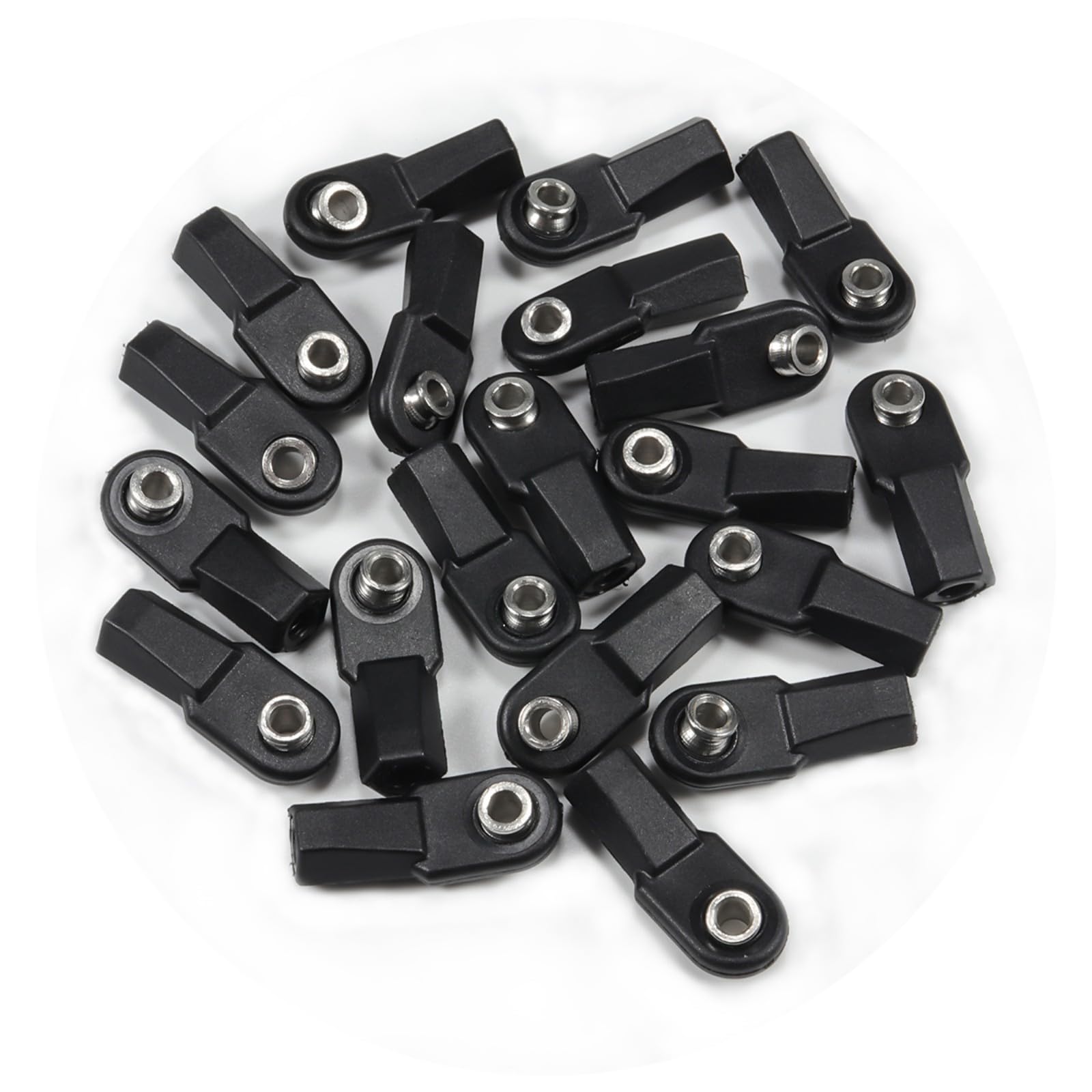 Photo 1 of 20pcs Link Rod End M4 Ball Joint Head for 1/10 RC Crawler Car for Traxxas TRX?4 TRX6 SCX10 D90 TF2 CC01 Gen7 Gen8 Upgrades (20pcs Bent)