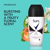 Sure Invisible Pure Roll On Anti-Perspirant Women 48hr No White Marks Stains 6x view 3