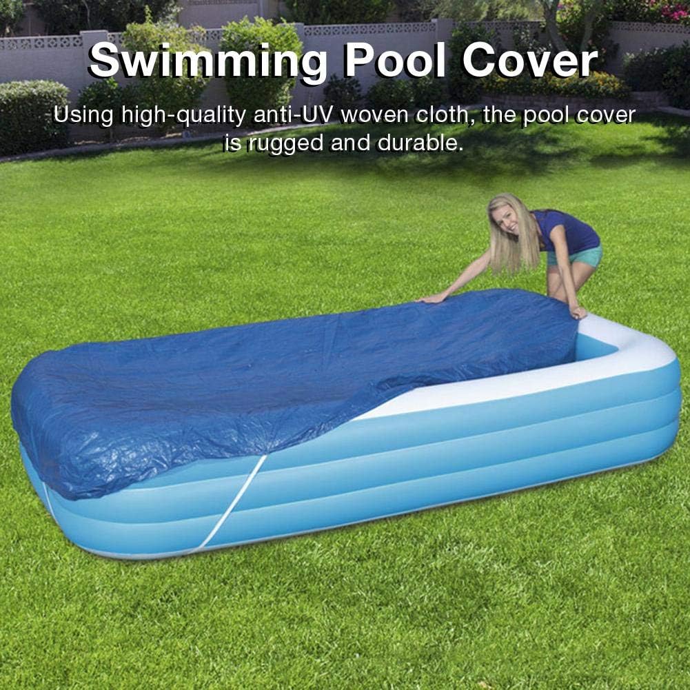 Swimming Pool Cover 262×175 Paddling Pool Cover Square Dustproof And
