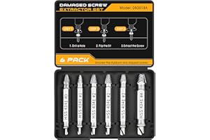 KUSONKEY Christmas Gifts Stocking Stuffers for Men,Damaged Screw Extractor Set Gift for Men,Stripped Screws Nuts & Bolts Drill Bit Tools for Broken or Stubborn Screws Removal,Stocking Stuffers for Him