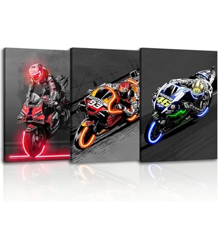 装飾画 Amazon.com: Kawasaki Ninja Zx11 Motorcycle Poster Wall Decor Black