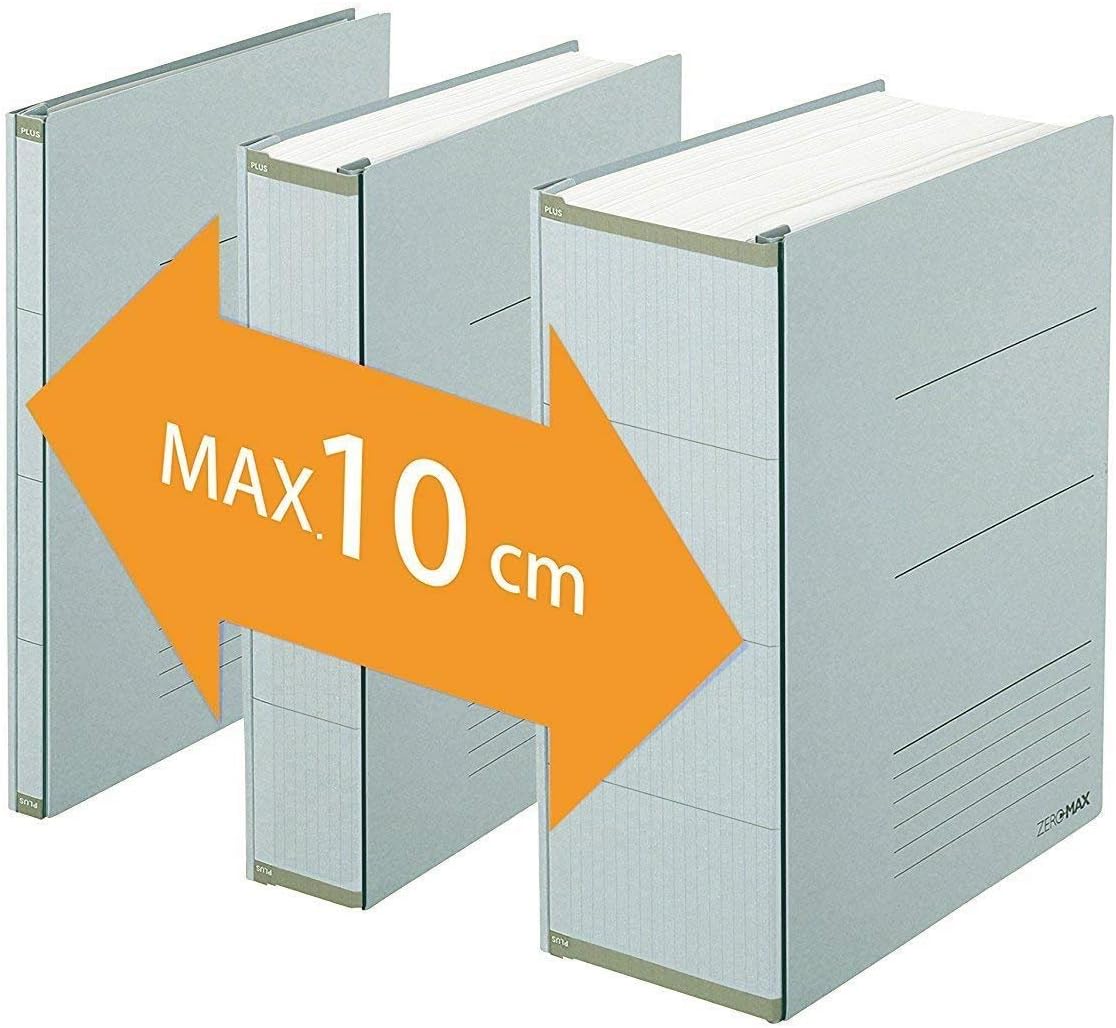 PLUS Japan ZeroMax - High Capacity Expandable File Grey, Single Item Pack - Image 3