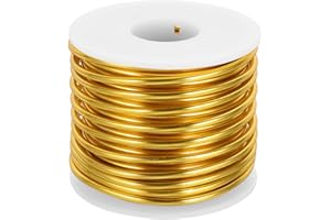 MECCANIXITY 9 Gauge Anodized Aluminum Craft Wire Bendable Bonsai Training Wire 56 Feet 3mm for Sculpting Crafts Wreath Floral