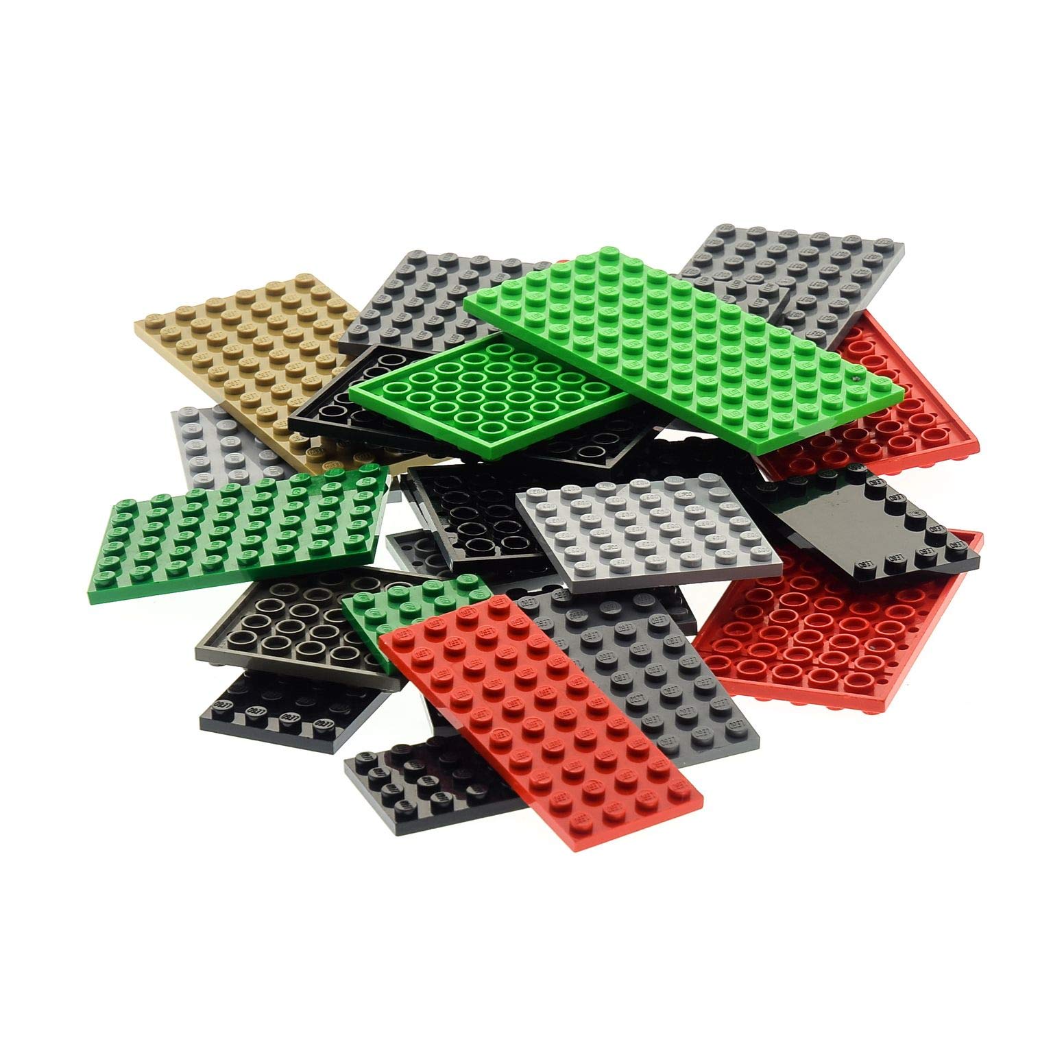 LEGO 25 plates random mixed colour building plate base plate