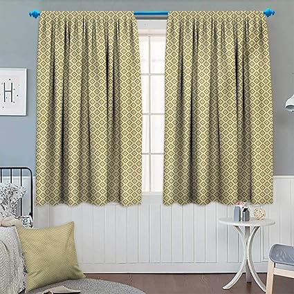 Amazon Com Anhounine Retro Blackout Curtain Vintage Style
