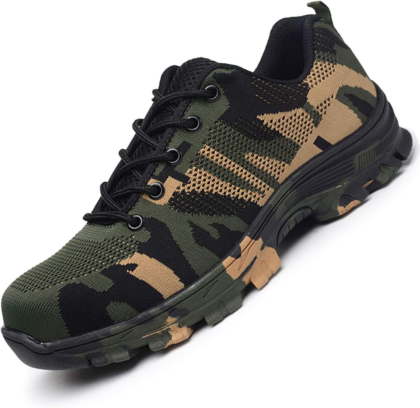 TRIFUNESS Work Steel Toe Shoes Lightweight Safety Shoes Indestructible Shoes for Men and Women