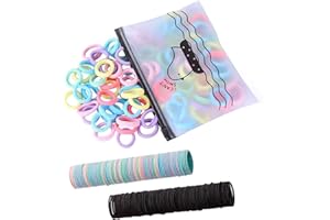 300 Pack Hair Ties BEoffer Baby Toddlers Girls Elastics Hair bands Black Colorful Small Rubber Bands Ponytail Pigtails Holders Not Harm to Hair (Color B)