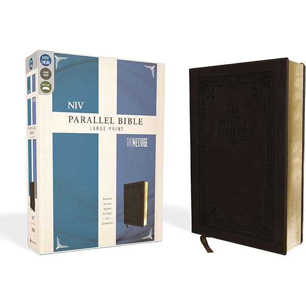 NIV, The Message, Parallel Bible, Large Print, Bonded Leather