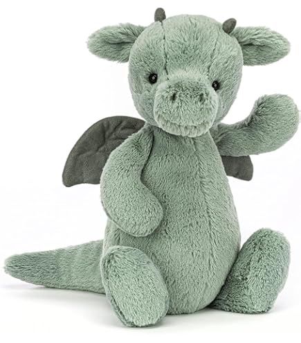 Amazon.com: Jellycat Fuddlewuddle Dragon Stuffed Animal, 9 inches