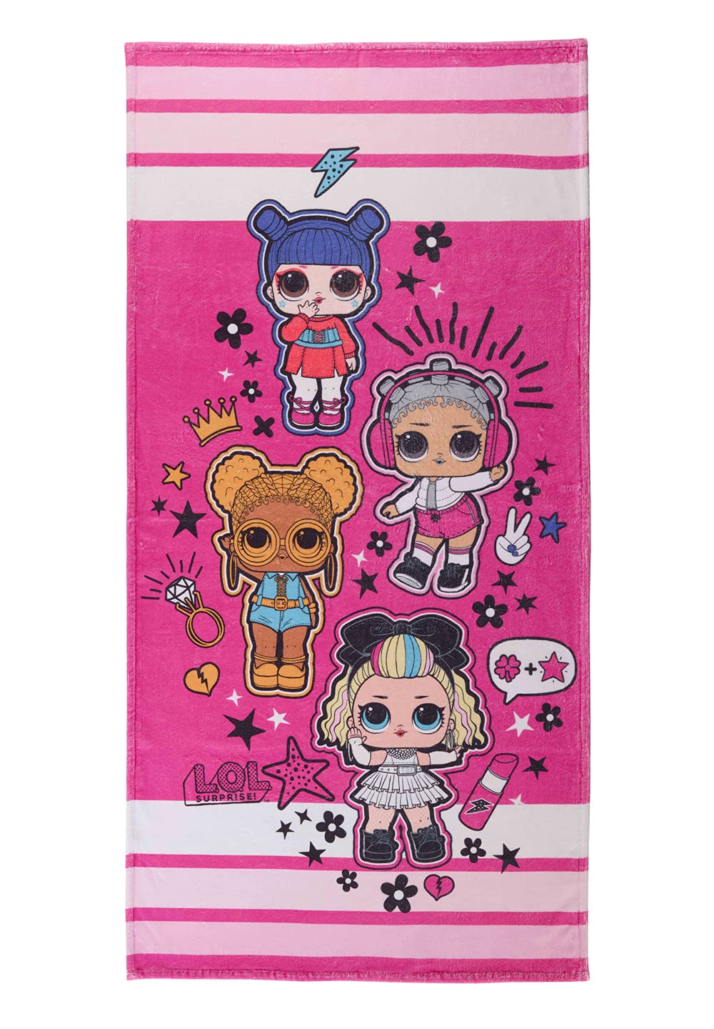 ONOMATO! L.O.L. Surprise! Beach Towel Bath Towel 70 x 140 cm Pink