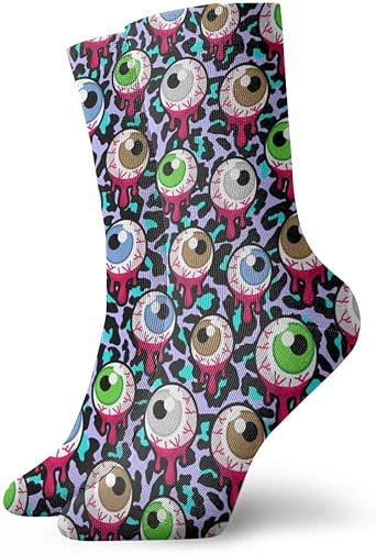 Amazon.com: Casual Socks With Halloween Gothic Eyeball Eye Zombie Print