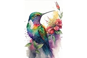 MYBISYMQQ Hummingbird Stamped Cross Stitch Kits，Needlepoint Cross-Stitch Patterns Dimensions Needlecrafts Embroidery Kits，DIY Art Bird Home Wall Decor Perfect for Relaxation 15.7x11.8 Inches