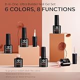 Modelones Builder Gel 6 Colors 8-in-One Pink Red Nude Gel for Nails view 8