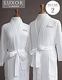 Luxor Linens Egyptian Cotton Waffle Weave Robe with