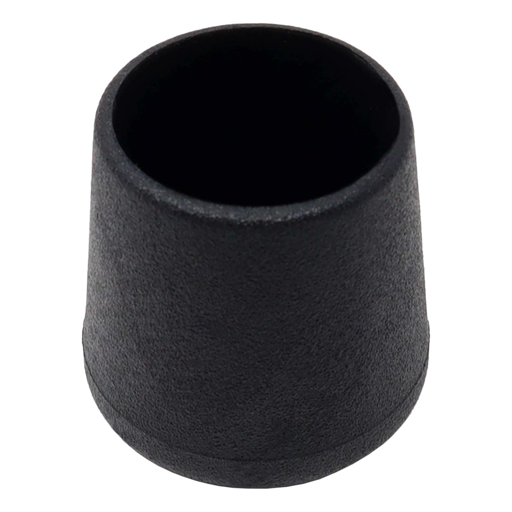 Adsamm® / 32 x Leg tips for round tubes / for round tubes Ø 1.1 - 1.14 '' (28 - 29 mm) / black / round | quality outer caps for tubular steel chairs