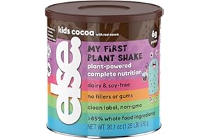 ELSE NUTRITION Plant-Based Protein Shake Powder for Ages 2-12. Kids Protein Powder. Dairy-Free Complete Kids Nutrition Shake Plant Protein 25 Vitamins & Minerals, Chocolate Protein Shake, 1-Pack