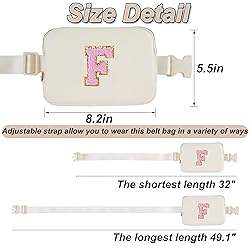 Uygafly Personalized Belt Bag for Women Girls