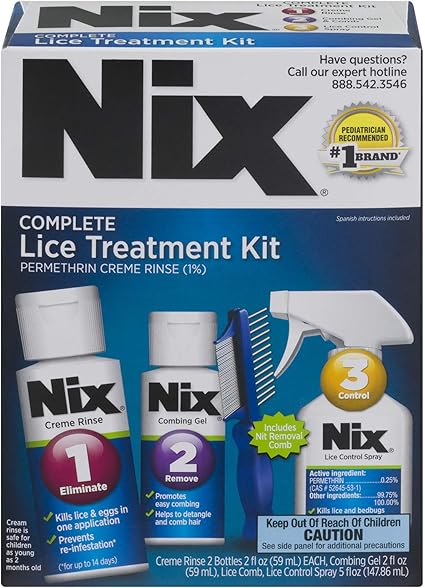 Amazon Com Nix Complete Lice Treatment Kit Kills Lice And Eggs