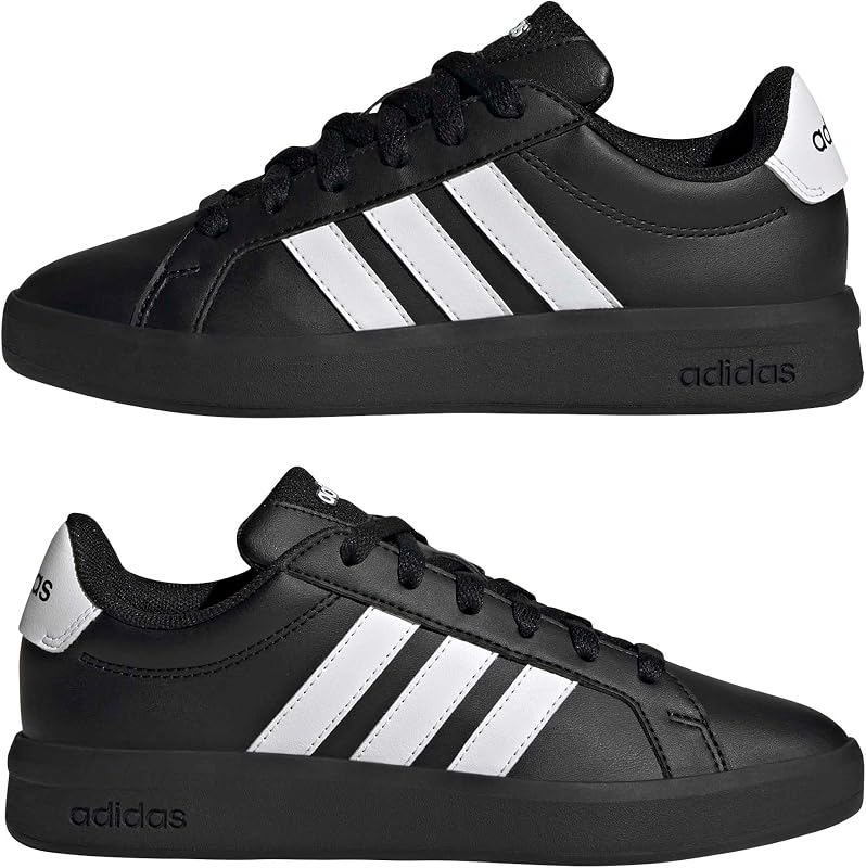 Unisex - Bambini e Ragazzi Grand Court 3.0 Shoes Junior, Ftwr White/Core Black/Core Black, 36 2/3 EU