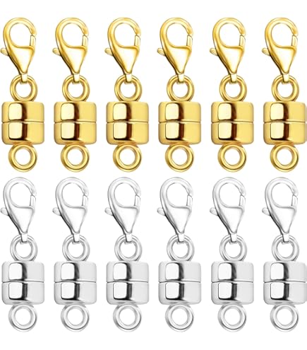 Fermoir Magnétique Collier Fermoirs Magnétiques Bijoux 6 Pièces - Connexion Colliers Bracelets - Alliage Puissant - Création Artisanale Extenseurs Bijoux