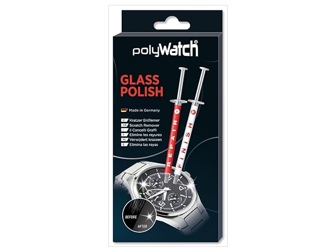 PolyWatch Glass Polish | Glaspolitur Kratzer | Kratzer Entferner Uhr | Glas Kratzer Entferner