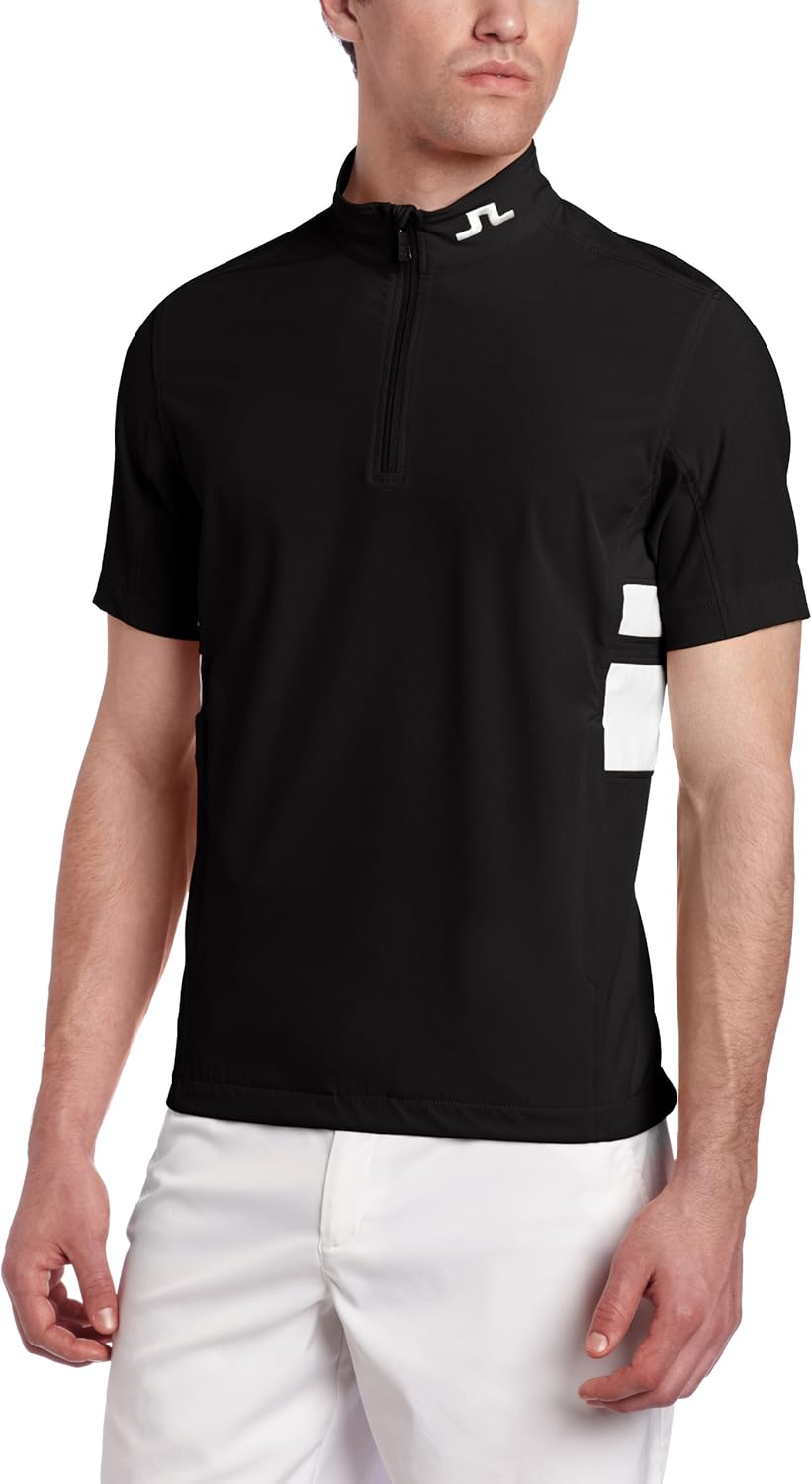 J.Lindeberg Men's Manon Short Sleeve Quarter Zip Golf Soft