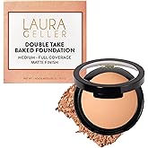 LAURA GELLER Baked Double Take Powder Foundation, Matte Finish - Light