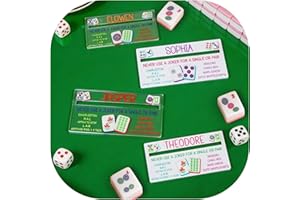 UIDMEN Personalized Mahjong Line Finder with Name, Mah Jongg Card Line Marker for American Mahjjong Accessories Players Gift 