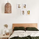EGOFINE 7x5 Picture Frames Set of 4 Solid Wood with Acrylic Glass White view 5