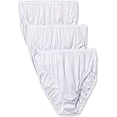 Shadowline Women's Hipster Underwear Nylon Silky Panties 3 Pack 11042