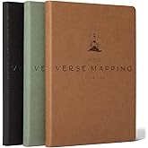 Graceful By Design Bible Verse Mapping Journal - Vegan Leather - Premium Bible Study Journaling Kit (Desert Brown)