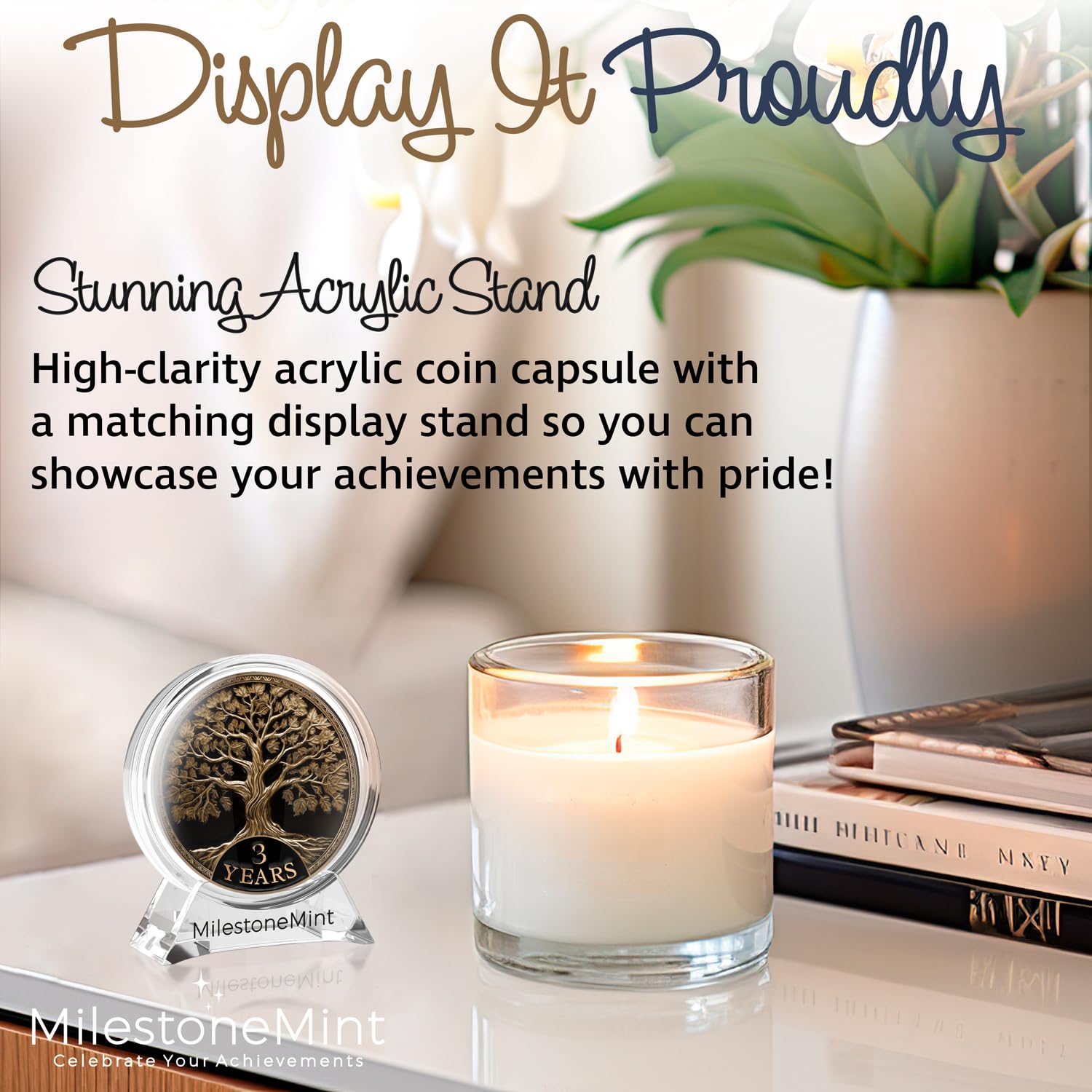 MilestoneMint Affirmation Sobriety Coin Gift Set