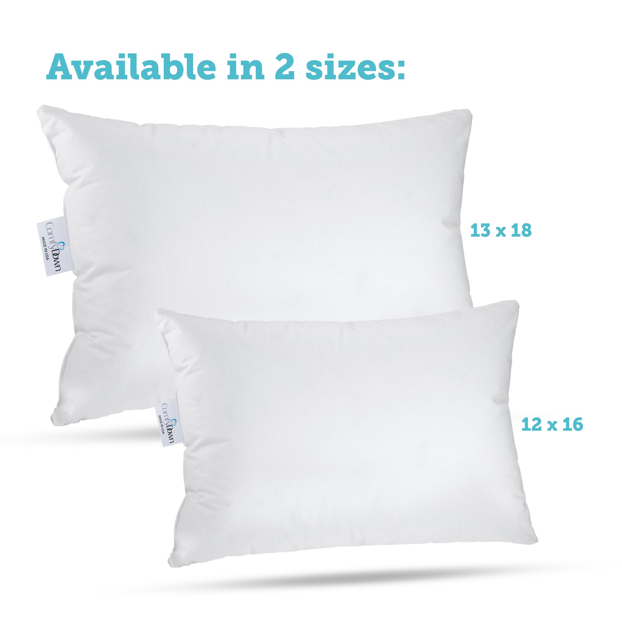 ComfyDown Travel Pillow 800 Fill Power European Goose Down Pillow for Plane, eBay