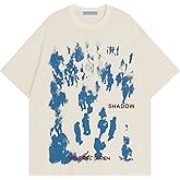 Aelfric Eden Oversized Graphic Tees Unisex Graffiti Print Shirts Inkjet Tee Top