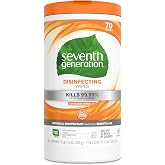 Seventh Generation Disinfecting Multi-Surface Wipes, Lemongrass Citrus Scent, 70 Wipes