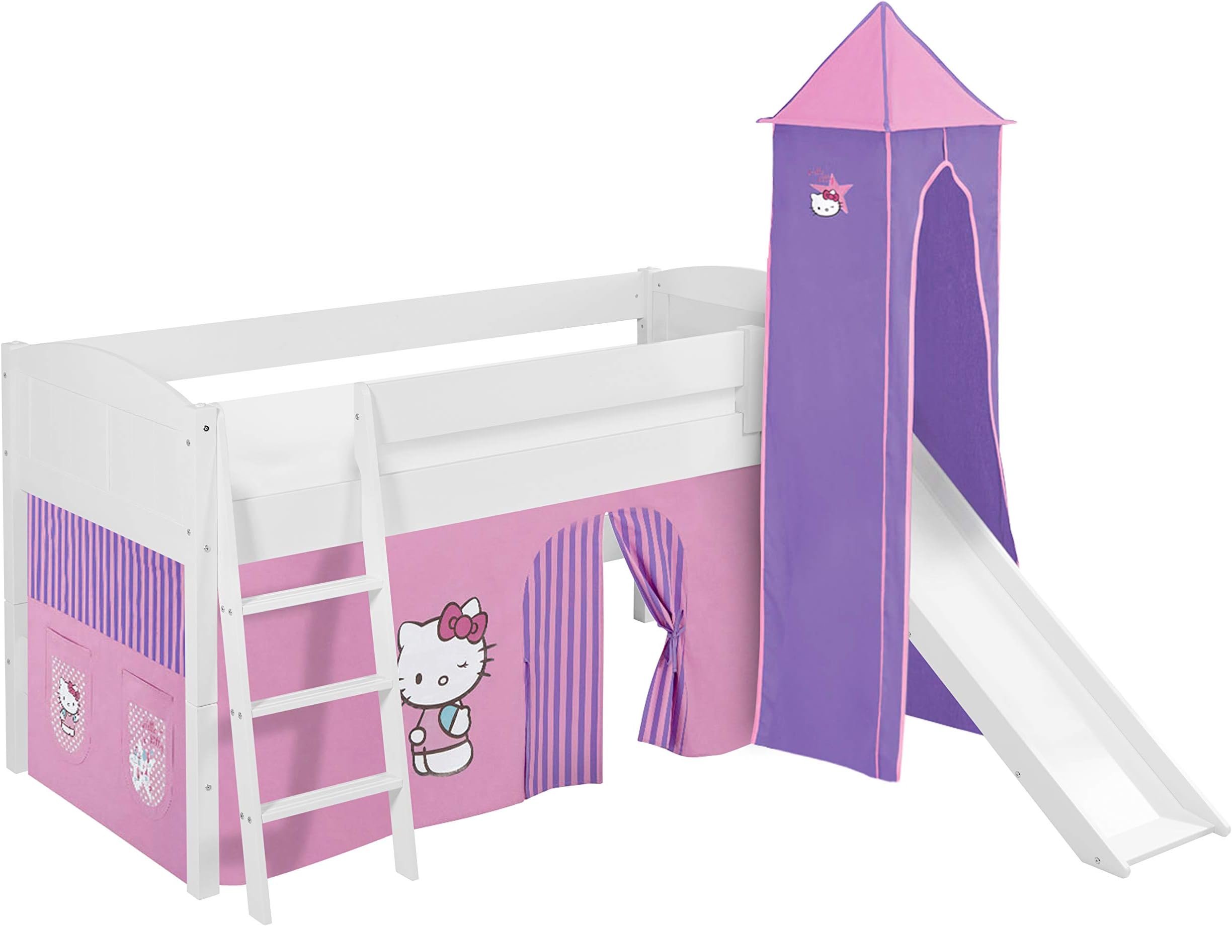 Lilokids Children's Bed, Wood, Hello Kitty Purple, Single