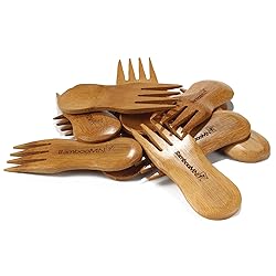 BambooMN Solid Bamboo Stubby Spork 4" - All Natural