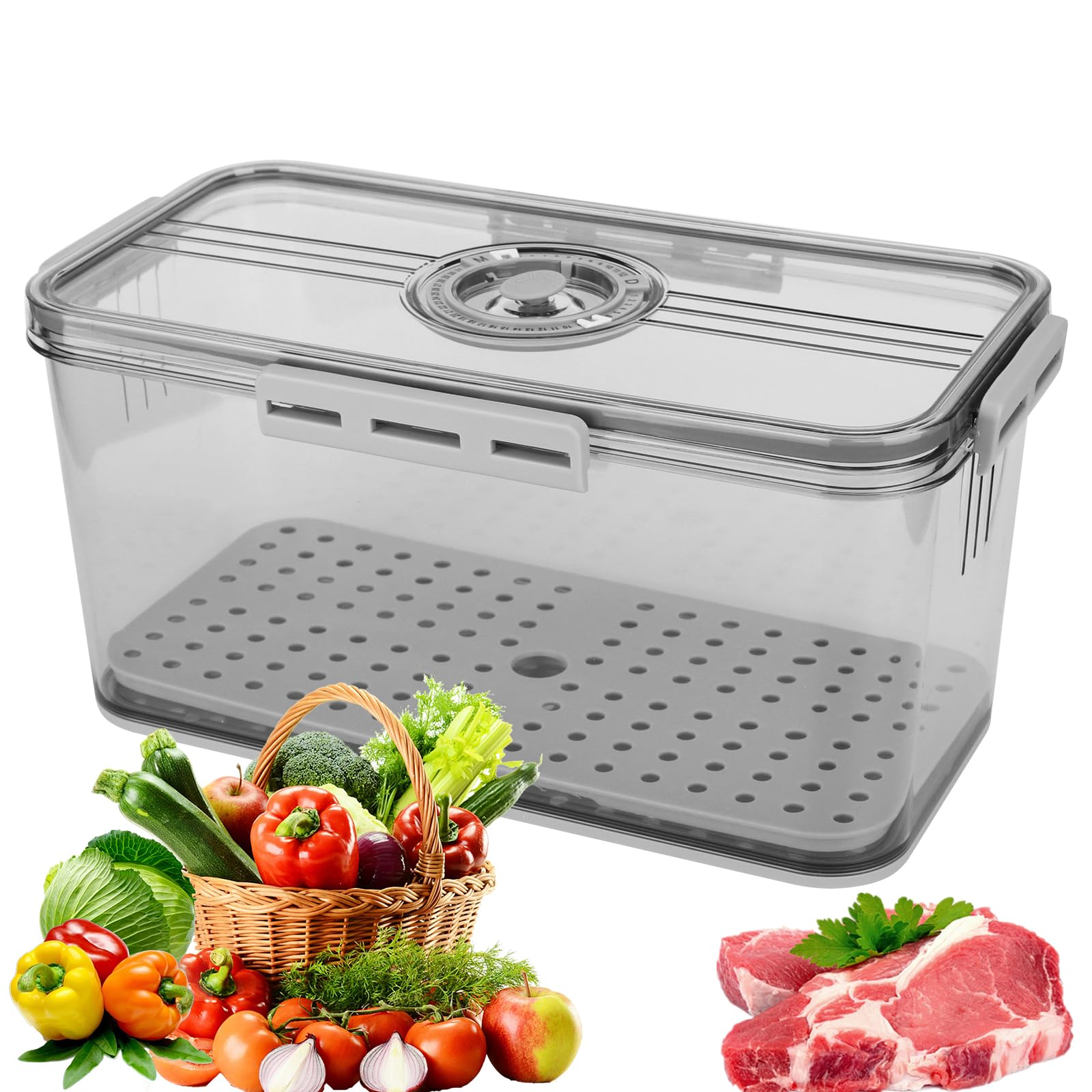 Bread Bin Bread Box Kitchen for Freshness, Timing Bread Bin Bread Box Plastic Storage Bins, Large Bread Basket Storage Box for Cakes, Biscuits, Cookies