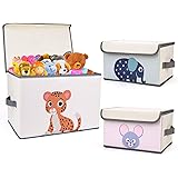 STORE.IT Spielzeugkiste mit Sichtfenster | Schildkröte| 30x30x30cm