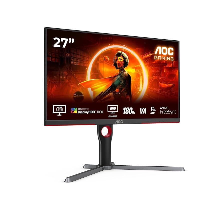 AOC Gaming Q27G3XMN - QHD Monitor da 27 pollici, 180 Hz