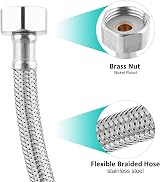 XIFIRY Pack of 2 Flexible Tap Connectors M10x1/2 500mm view 4