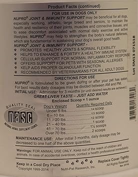 nupro joint and immunity support 20lb