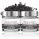 Keratin Erase Dual-Action Renewal Cream – Black & White Rice Soothing Repair Moisturizer, Hydrating Body Serum, Anti-Aging, Hydrating, Natural Ingredients for All Skin Types 2PCS