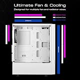 GAMDIAS Talos E3 Mesh Mid-Tower ATX Case with 3 ARGB Fans and Tempered Glass view 7