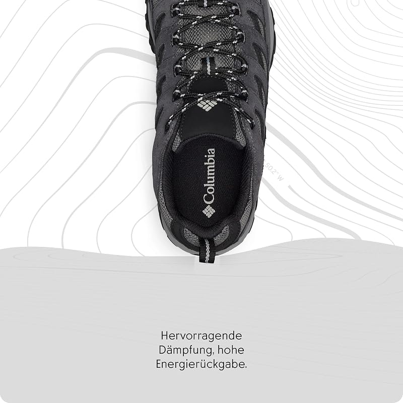 Crestwood Wanderschuhe für Herren, Schwarz (Shark x Columbia Grey), 42 EU