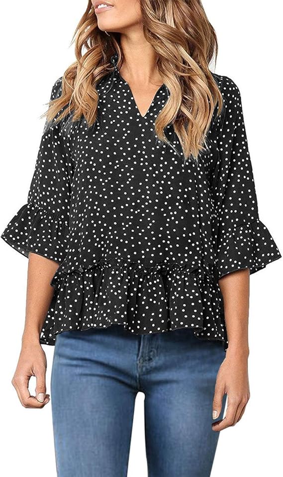 ruffle bell sleeve top