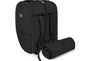 WELIDAY Padded Car Seat Travel Bag Compatible with Doona, Infant Car Seat Travel Bag, Foldable Car Seat Stroller Gate Check Bag for Airplane (Black)