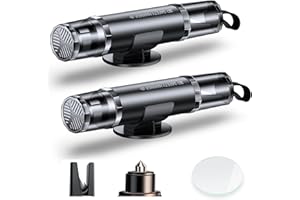 COFSODI 2PCS Auto 2-in-1 Emergency Window Breaker & Seat Belt Cutter. Car Safety Glass Breaker. Safe Hammer Glass Breaker Under Water. Seatbelt Cutter and Window Glass Breaker. Car Emergency Tool.