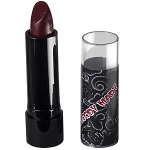 Lipstick By Bloody Mary - Professional Hollywood Makeup Quality -Creamy & Long Lasting – Fashionable Eccentric Gothic Style - Ideal For Halloween - Unique Color & Rich Pigment (Blood Red)