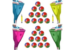 KBBYT Granny Pants Yard Game, Oversized Giant Stretchy Pants Outdoor Game with Inflatable Ball & Bicycle Pump, for Birthdays, BBQs, Beach and Backyard Games